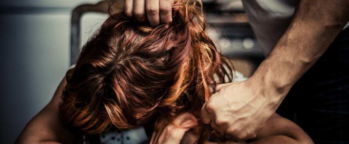 Man abusing a woman